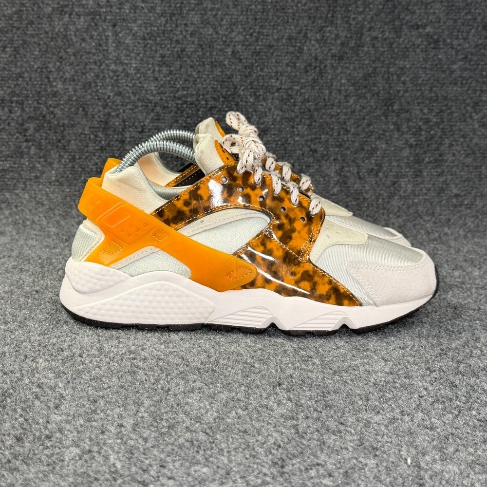 Nike Air Huarache Athletic Shoes Women's 9.5 Tortoise Shell Brown Orange Running